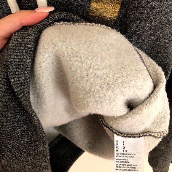 American Eagle Outfitters Logo Gray Hoodie Size S - Picture 6 of 6
